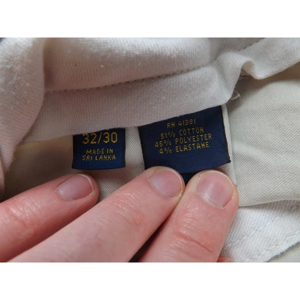 Ralph Lauren Polo Golf Pants Men's Size Medium‎ 32/30 Light Tan Pockets Casual